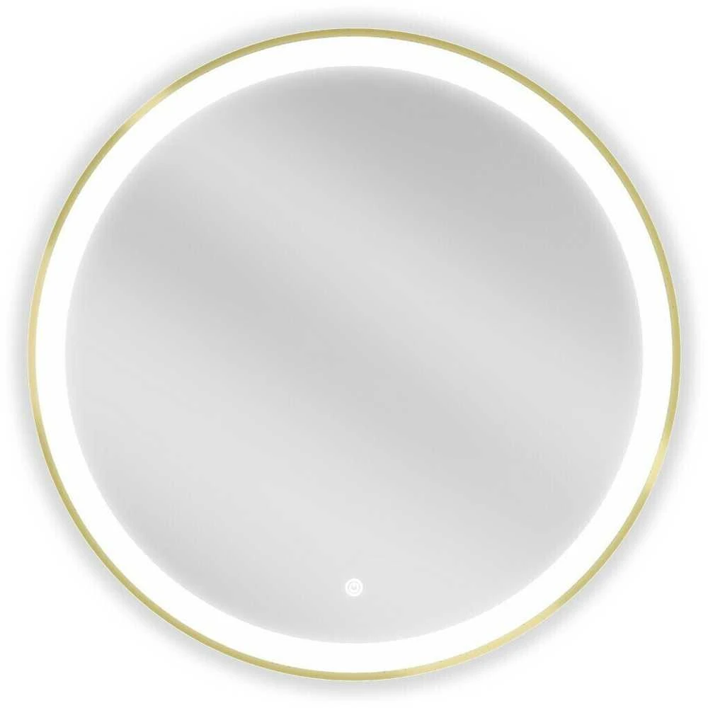 Vonios veidrodis Mexen Esso Gold su LED apšvietimu ir apsauga nuo rasojimo, 70 cm