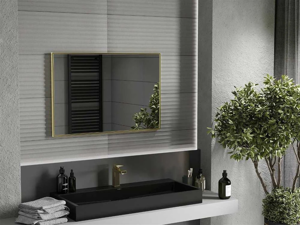 Vonios veidrodis Mexen Loft, 90 x 60 cm, Gold