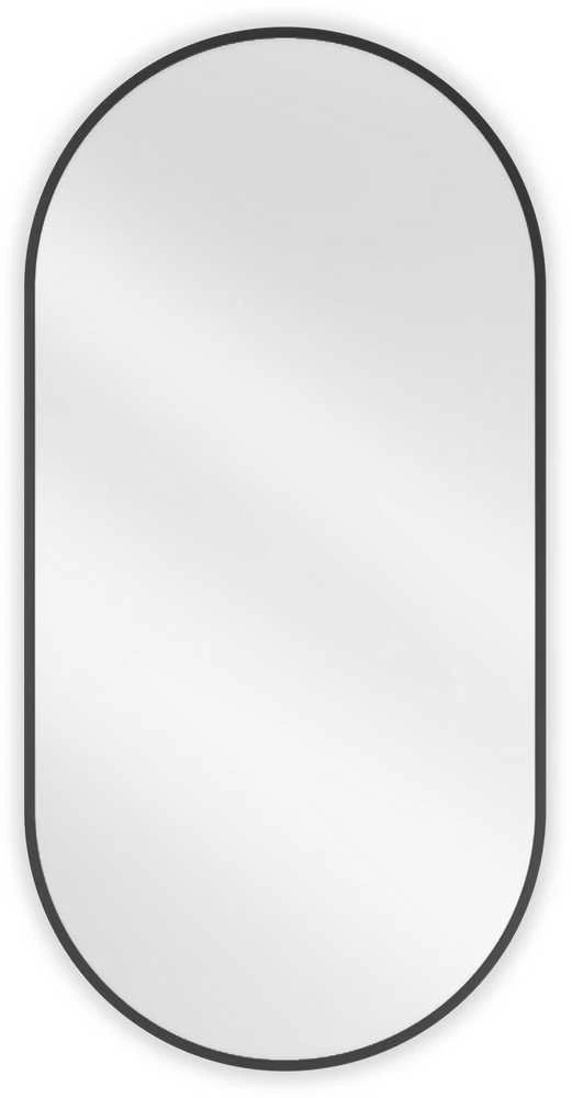 Vonios veidrodis Mexen Loft Oval, 100 x 50 cm, Juodas