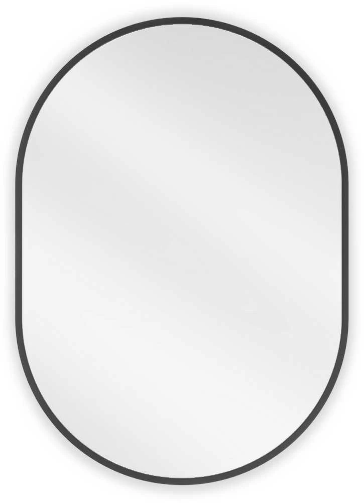Vonios veidrodis Mexen Loft Oval, 70 x 50 cm, Juodas