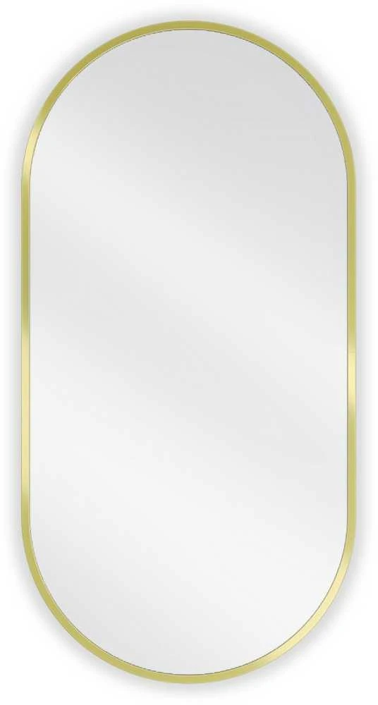 Vonios veidrodis Mexen Loft Oval, 80 x 40 cm, Gold