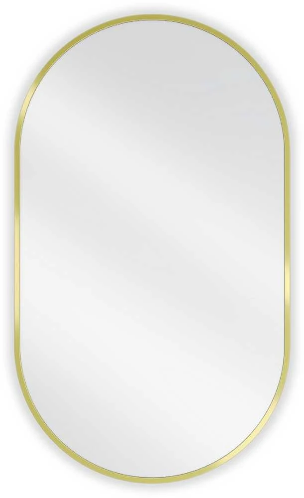 Vonios veidrodis Mexen Loft Oval, 85 x 50 cm, Gold