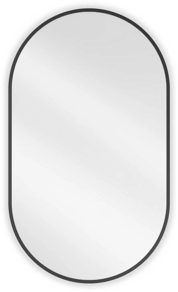 Vonios veidrodis Mexen Loft Oval, 85 x 50 cm, Juodas