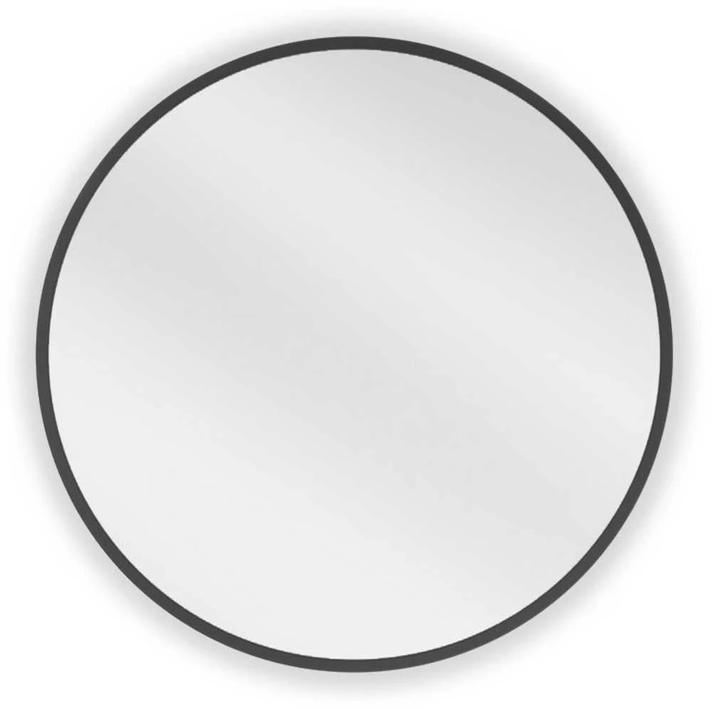 Vonios veidrodis Mexen Loft Round, 40 cm, Juodas