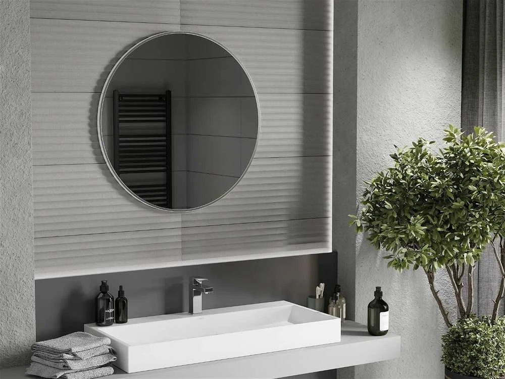 Vonios veidrodis Mexen Loft Round, 70 cm, inox