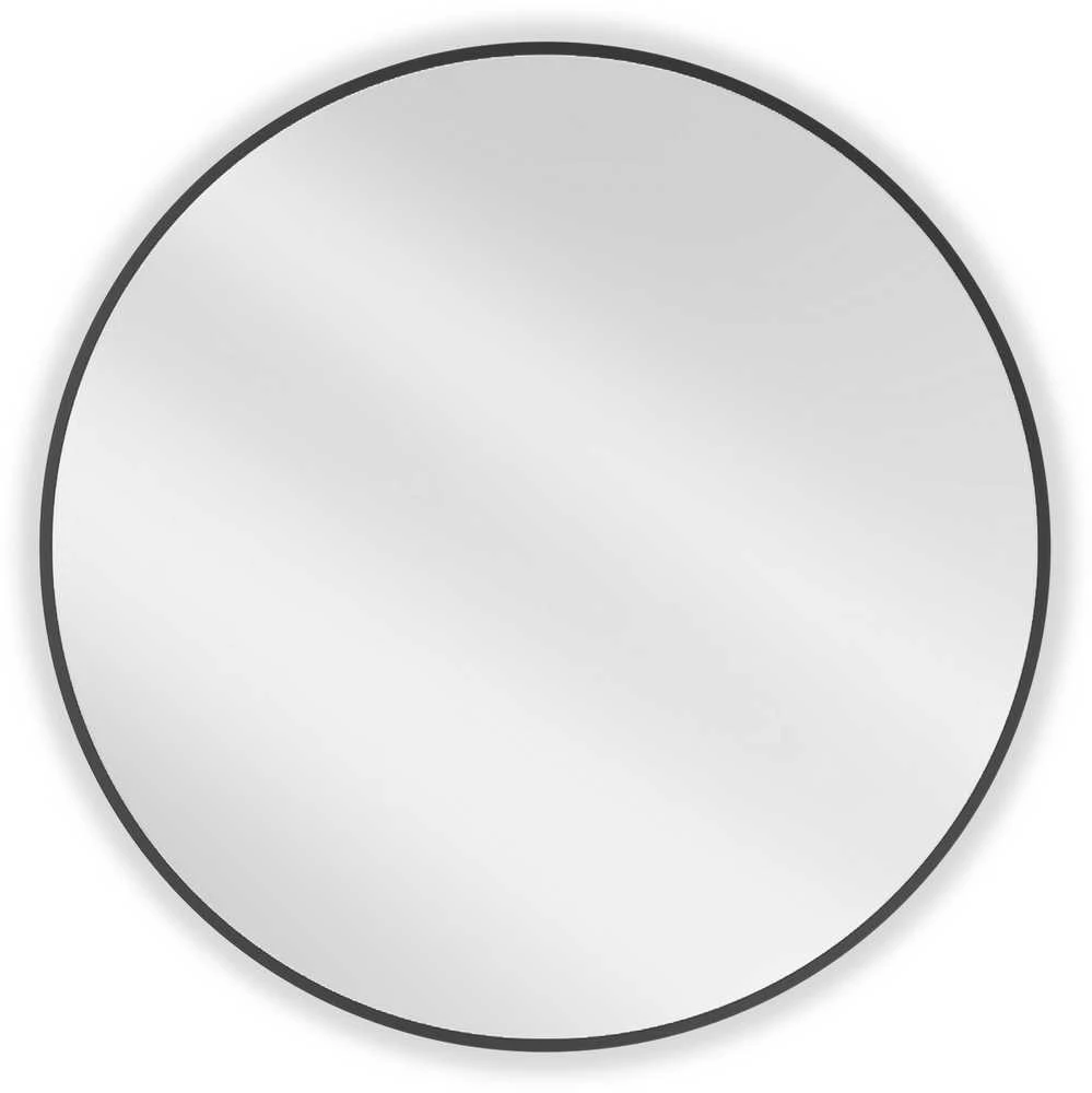 Vonios veidrodis Mexen Loft Round, 85 cm, Juodas