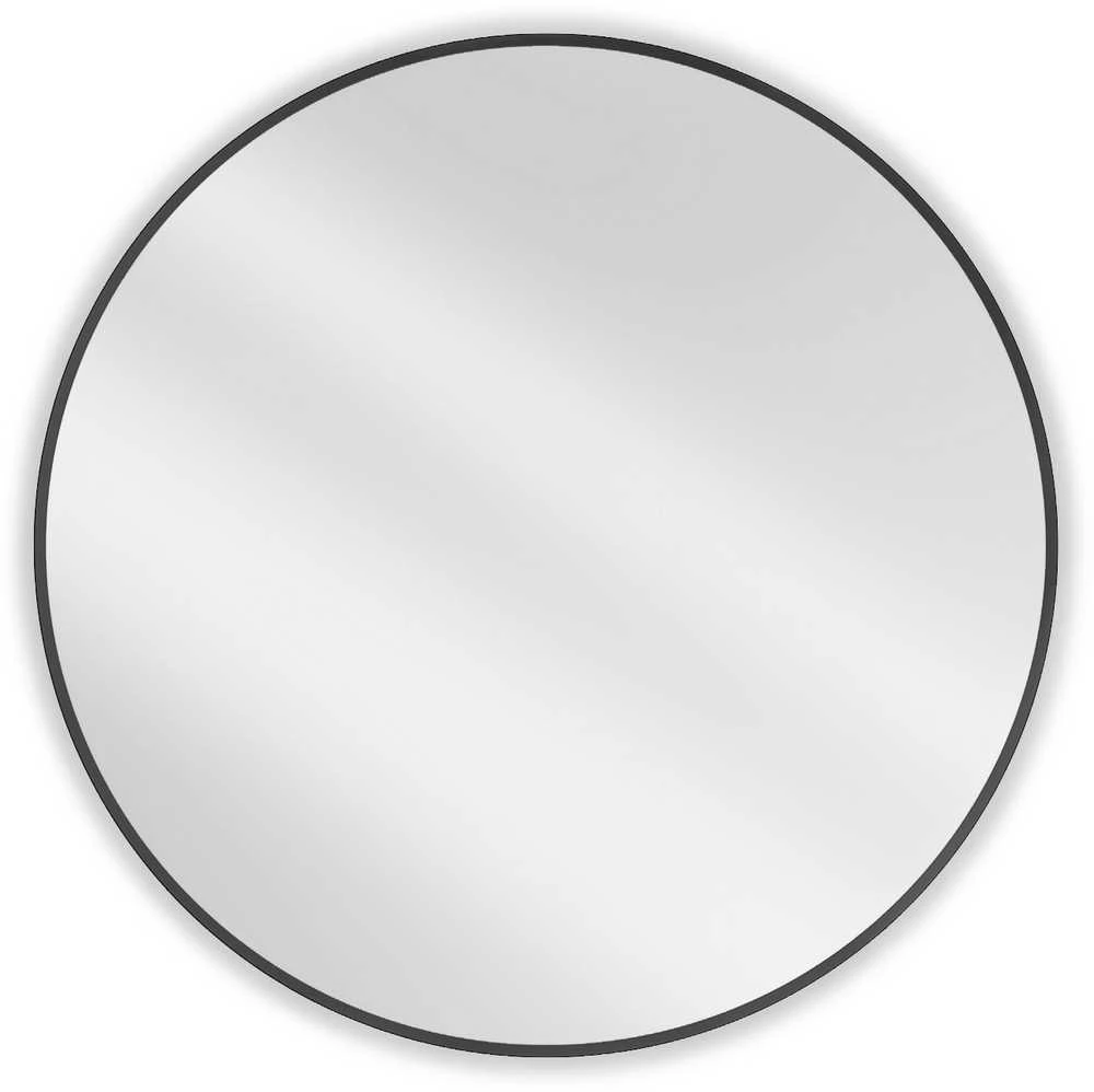 Vonios veidrodis Mexen Loft Round, 90 cm, Juodas