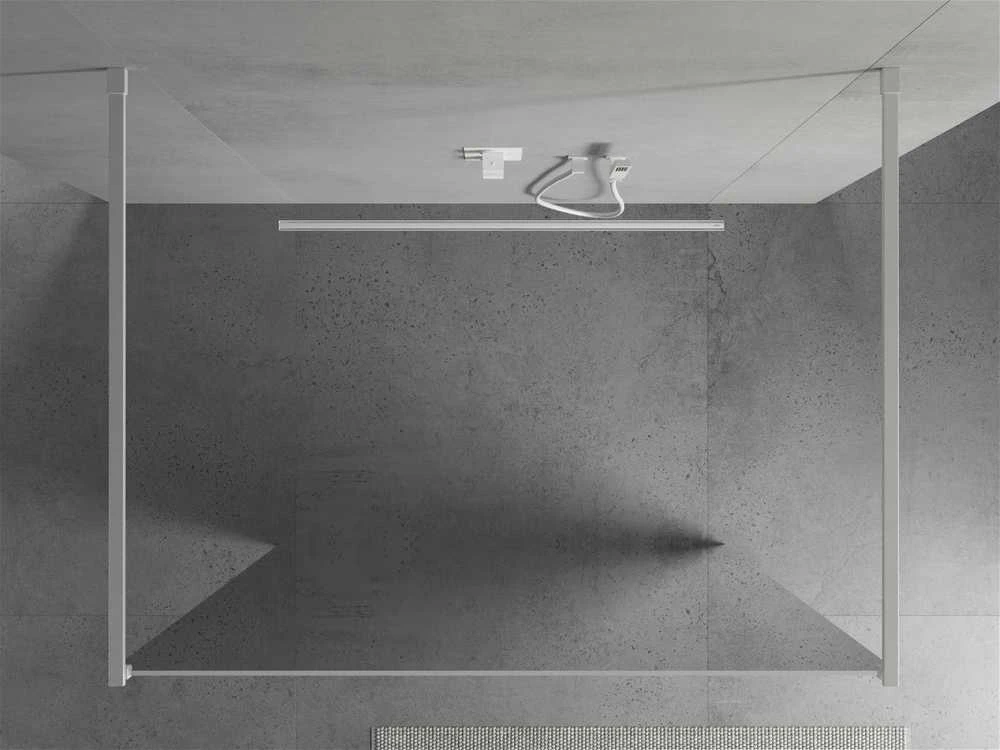 Walk-in dušo sienelė Mexen Kioto, Baltas, veidrodinė, 100 x 200 cm