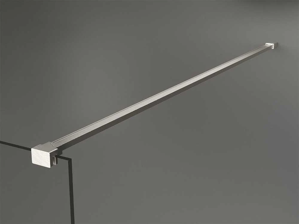 Walk-in dušo sienelė Mexen Kioto, Brushed nickel, grafitas, 120 x 200 cm