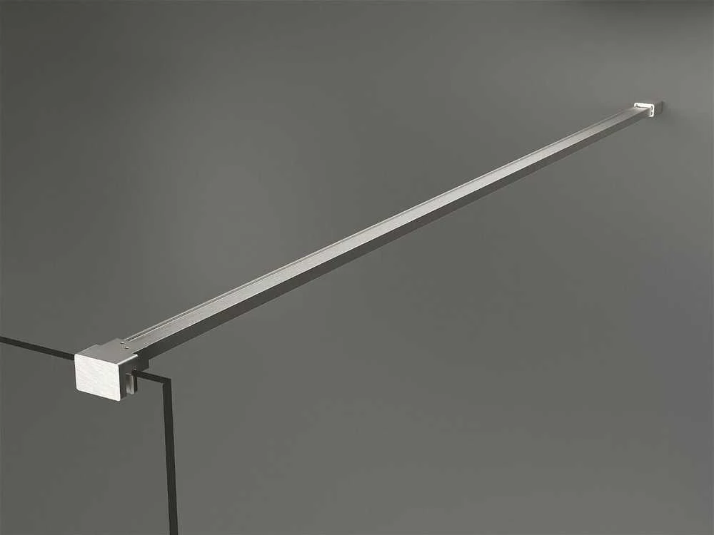 Walk-in dušo sienelė Mexen Kioto, Brushed nickel, grafitas, 100 x 200 cm