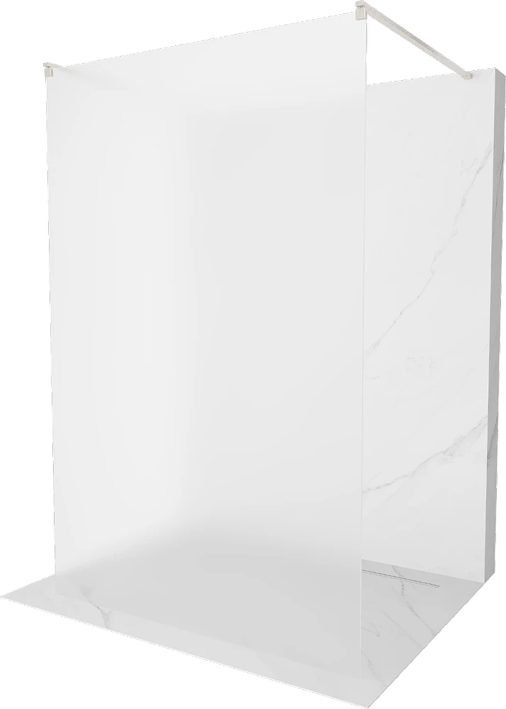 Walk-in dušo sienelė Mexen Kioto, Brushed nickel, matinis, 100 x 200 cm