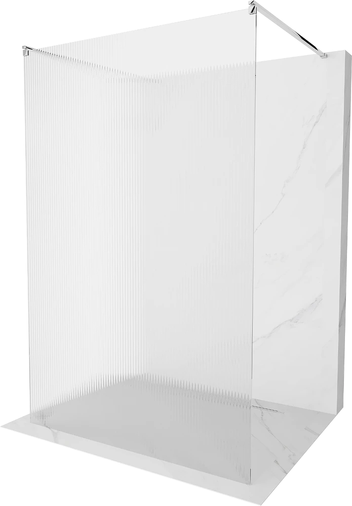 Walk-in dušo sienelė Mexen Kioto, Chrome, matinis stiklas, 110 x 200 cm