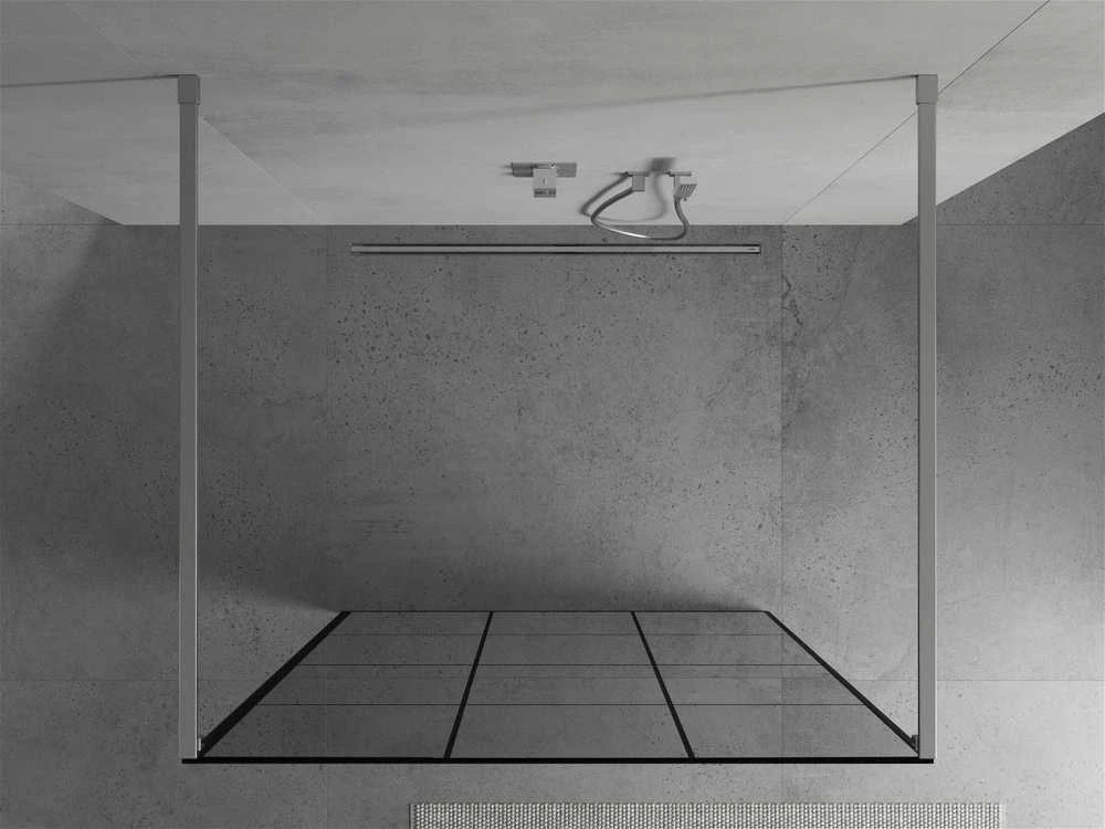 Walk-in dušo sienelė Mexen Kioto, Chrome/Juodas pattern, 120 x 200 cm