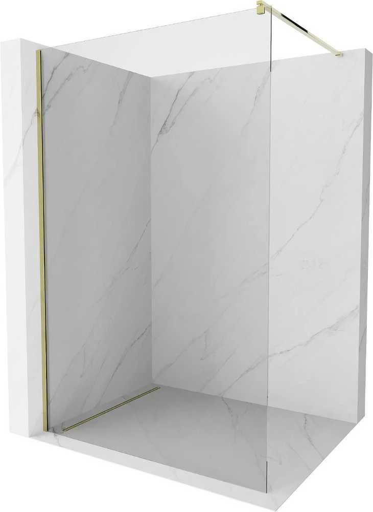 Walk-in dušo sienelė Mexen Kioto, Gold, 50 x 200 cm