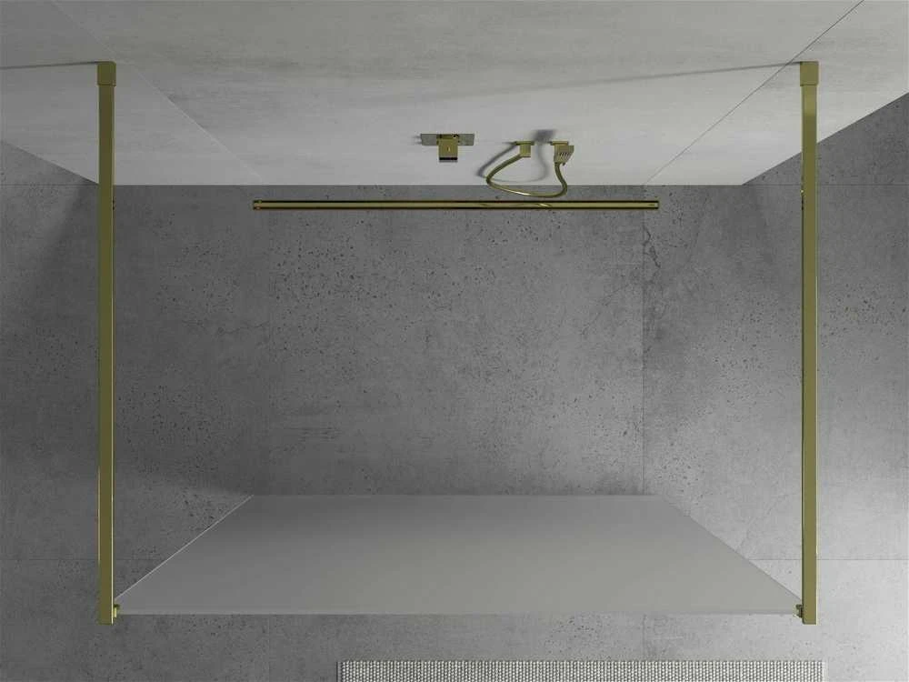 Walk-in dušo sienelė Mexen Kioto, Gold, matinė, 120 x 200 cm