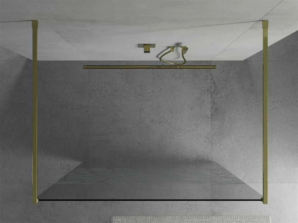 Walk-in dušo sienelė Mexen Kioto, Gold/Baltas pattern, 100 x 200 cm