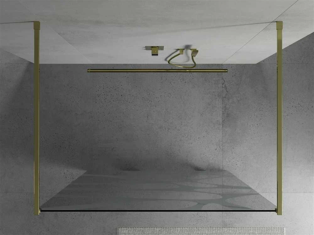 Walk-in dušo sienelė Mexen Kioto, Gold/Baltas pattern, 120 x 200 cm
