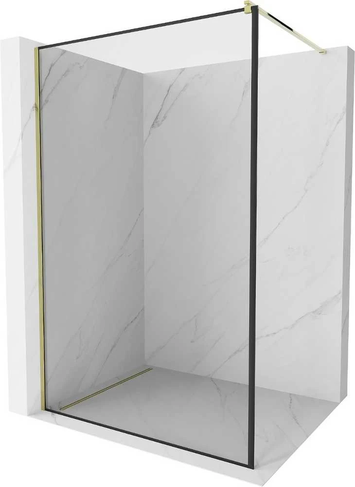 Walk-in dušo sienelė Mexen Kioto, Gold/Juodas border, 110 x 200 cm