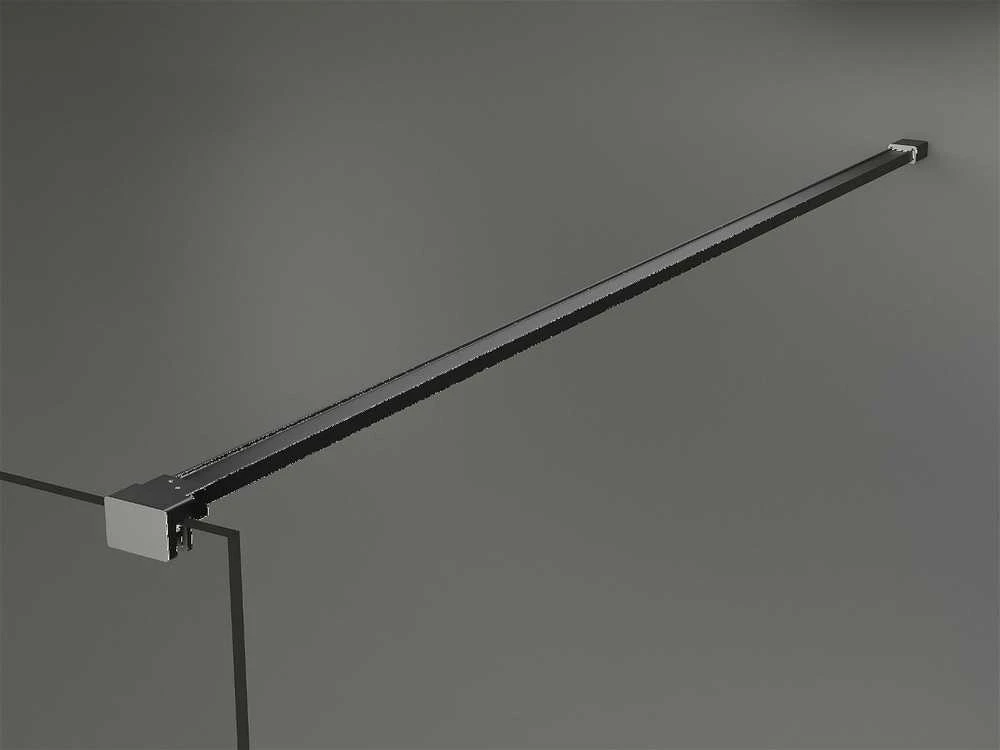 Walk-in dušo sienelė Mexen Kioto, Gun metal, juodas raštas, 50 x 200 cm
