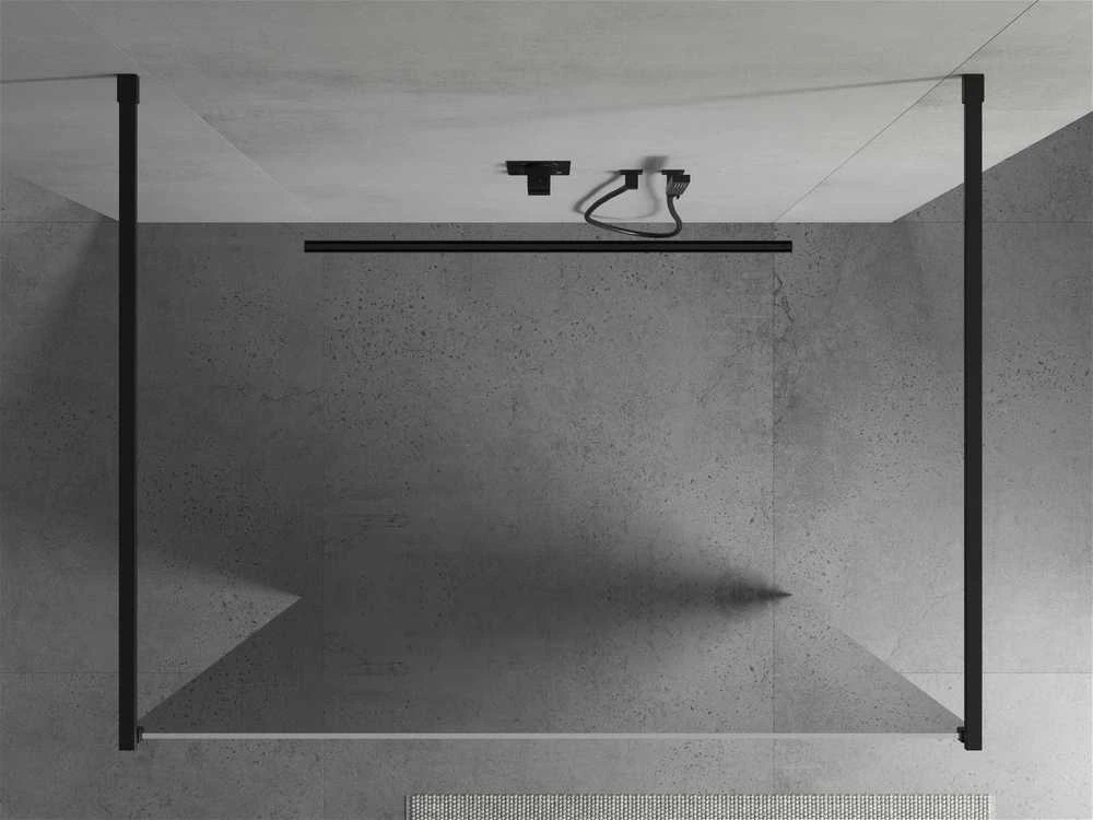 Walk-in dušo sienelė Mexen Kioto, Juodas, veidrodinė, 100 x 200 cm