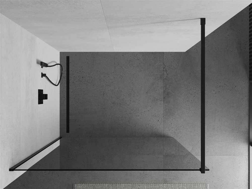 Walk-in dušo sienelė Mexen Kioto, Juodas, 50 x 200 cm