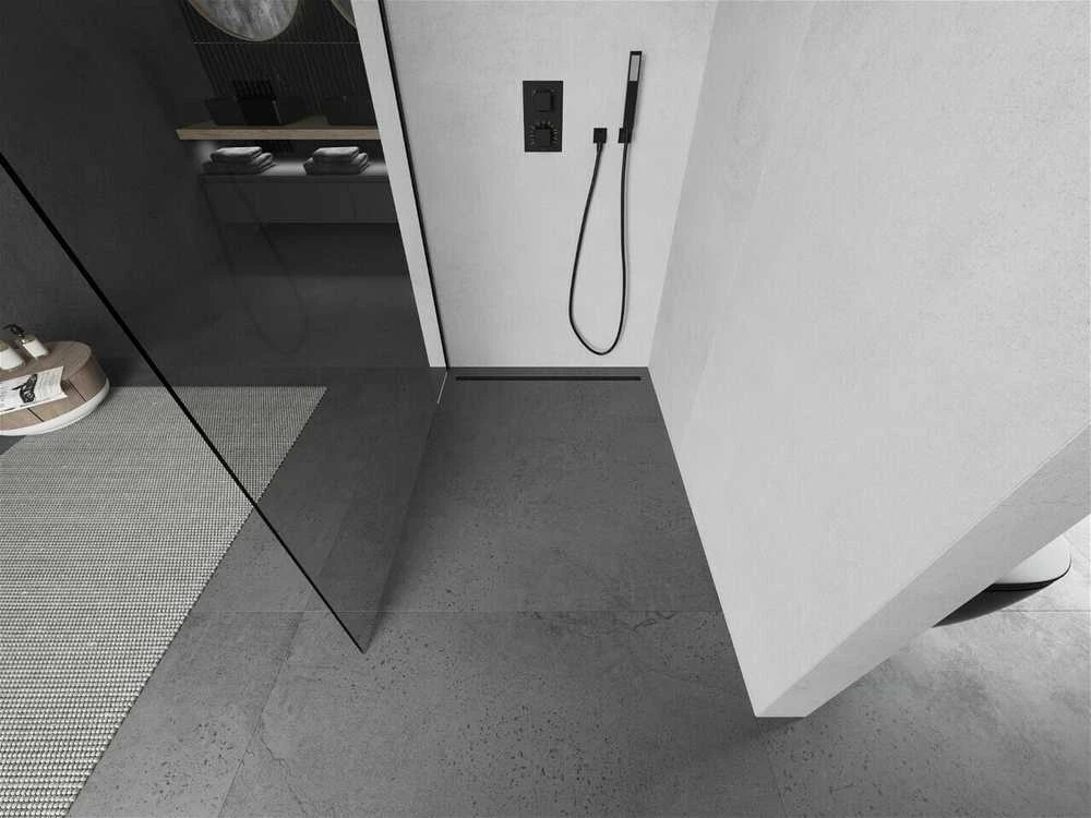 Walk-in dušo sienelė Mexen Kioto, Juodas, 70 x 200 cm
