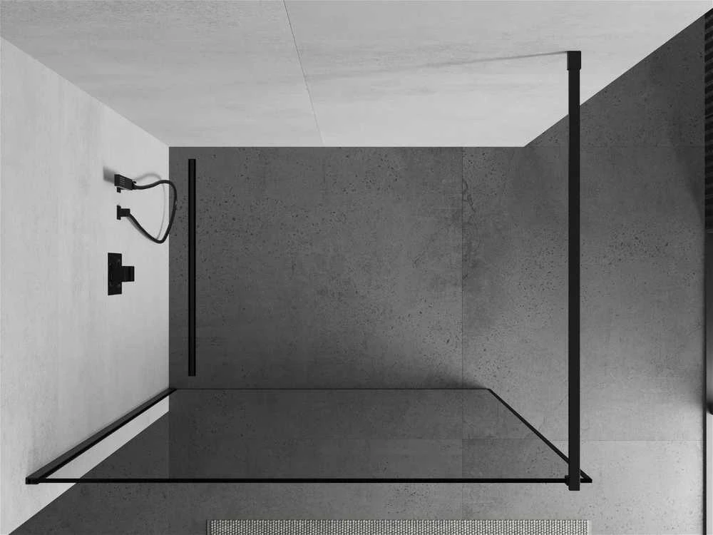 Walk-in dušo sienelė Mexen Kioto, Juodas/Juodas border, 60 x 200 cm