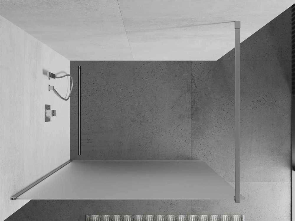 Walk-in dušo sienelė Mexen Kioto, matinė, Chrome, 80 x 200 cm