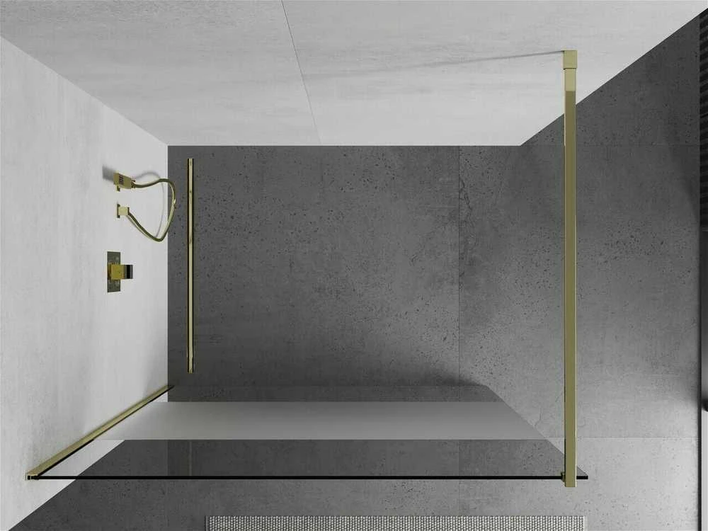 Walk-in dušo sienelė Mexen Kioto, pusiau matinė, Gold, 70 x 200 cm