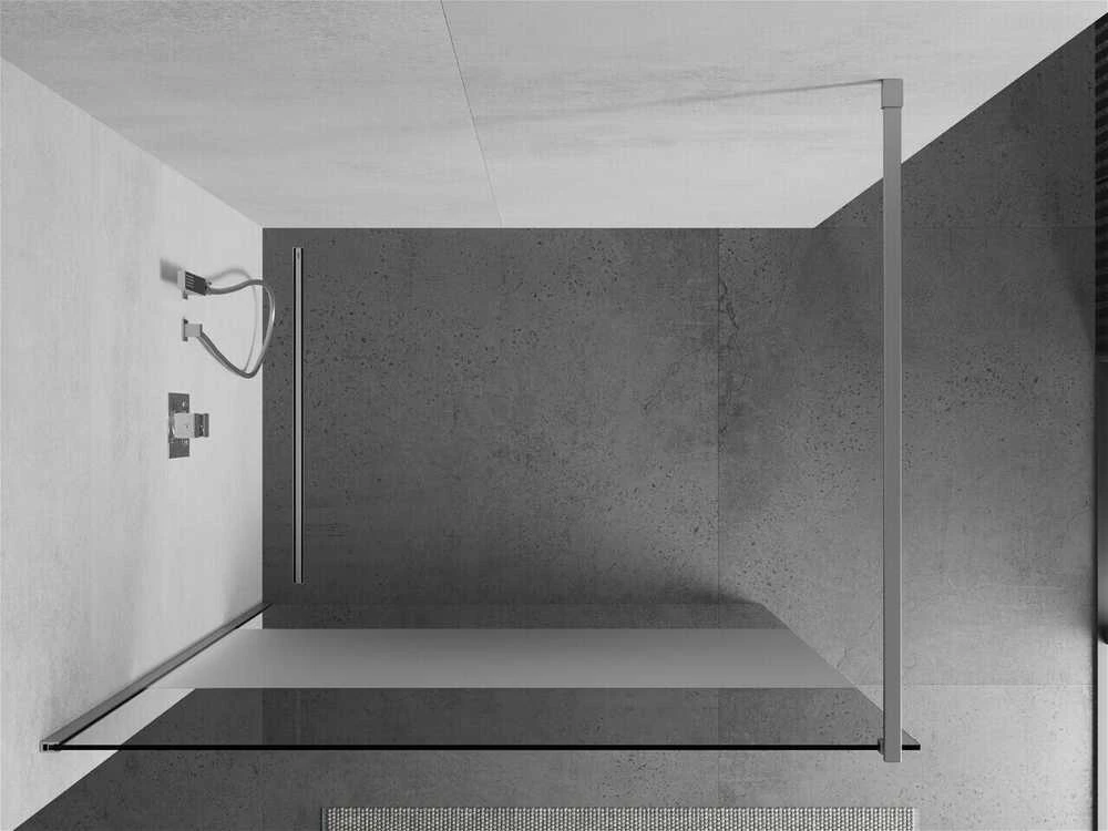 Walk-in dušo sienelė Mexen Kioto, pusiau matinė, Chrome, 90 x 200 cm