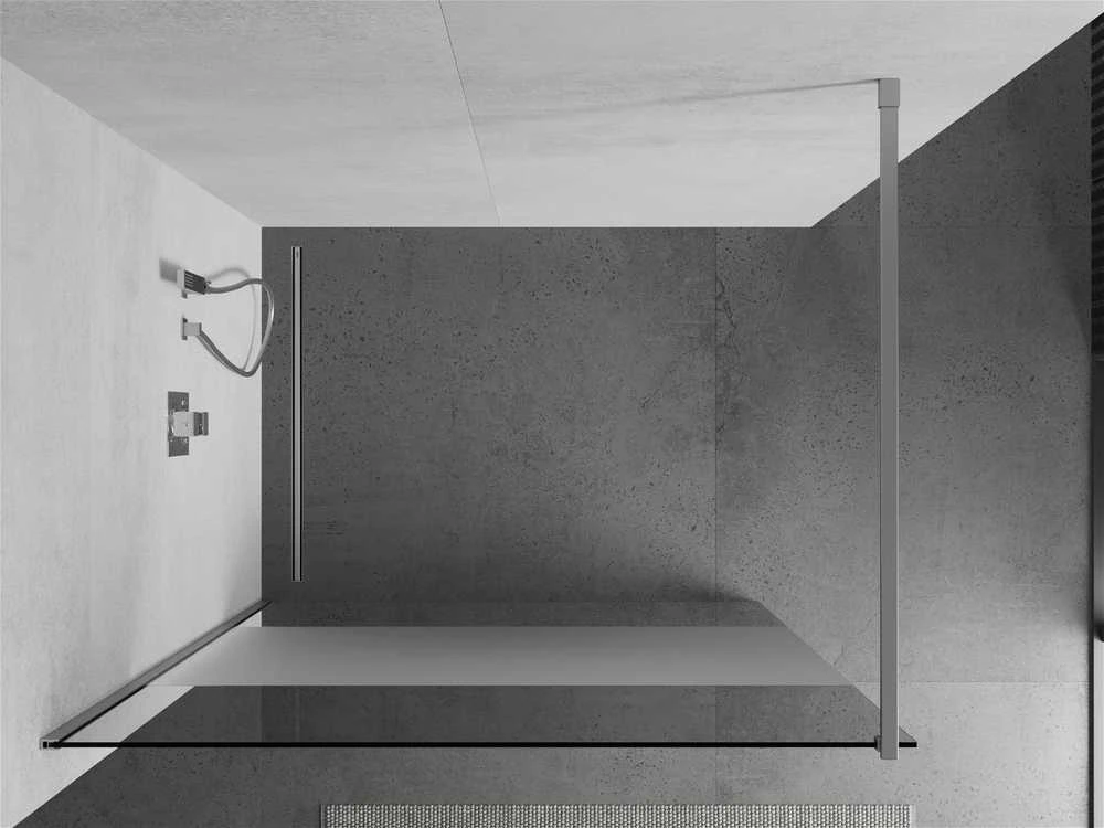 Walk-in dušo sienelė Mexen Kioto, pusiau matinė, Chrome, 110 x 200 cm