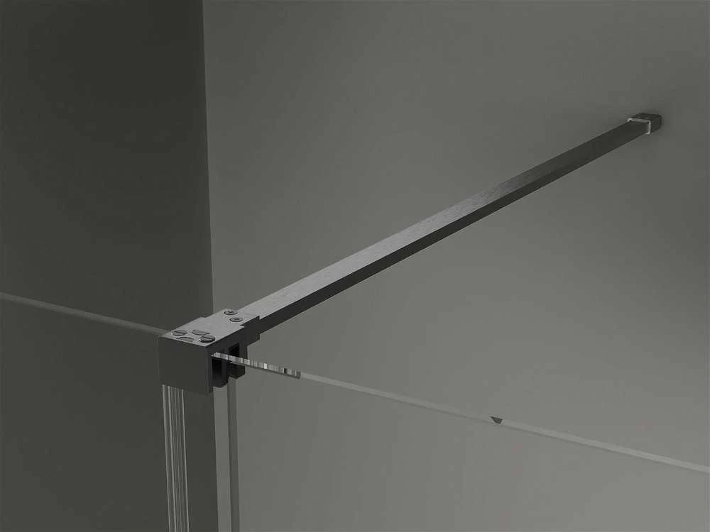 Walk-in dušo sienelė Mexen Velar, Brushed gun pilka, 75 x 200 cm