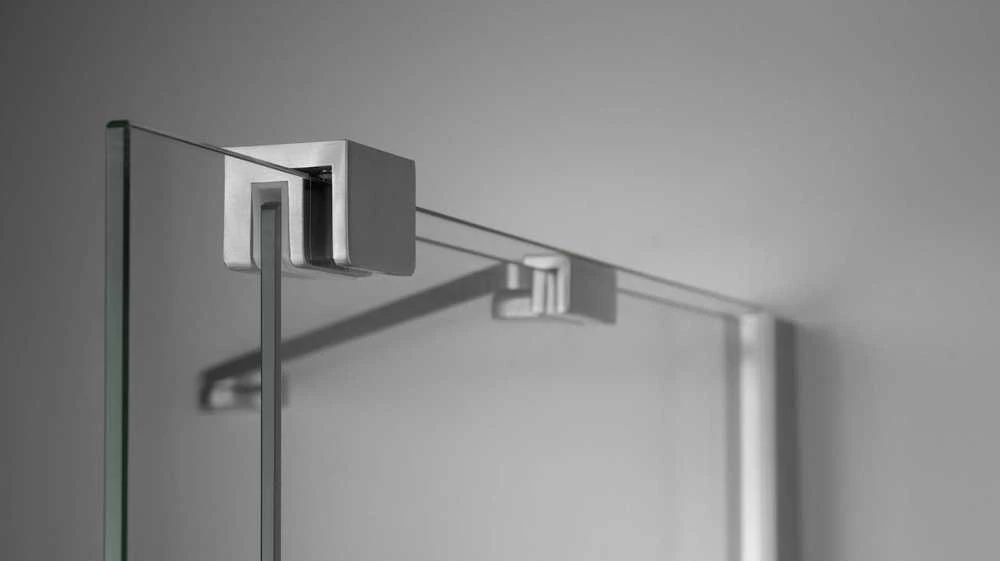 Walk-in stumdoma dušo sienelė Deante Prizma, Brushed steel, 140x195 cm