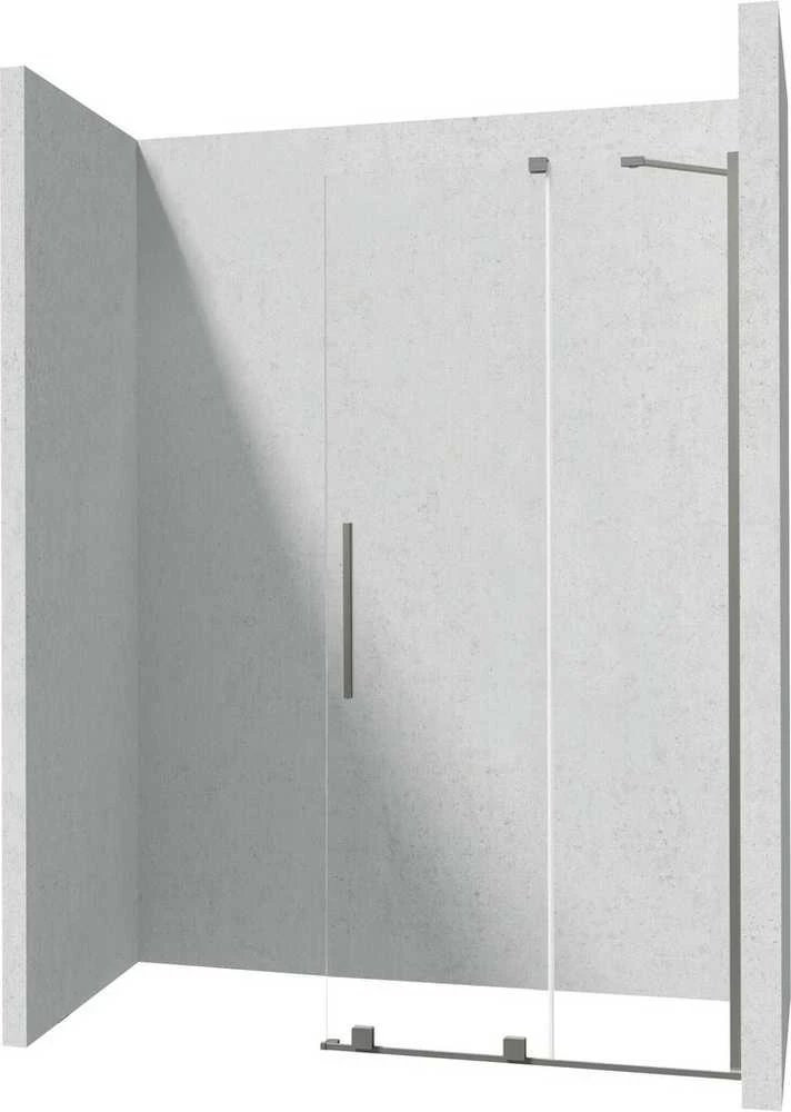 Walk-in stumdoma dušo sienelė Deante Prizma, Titanium, 90x195 cm