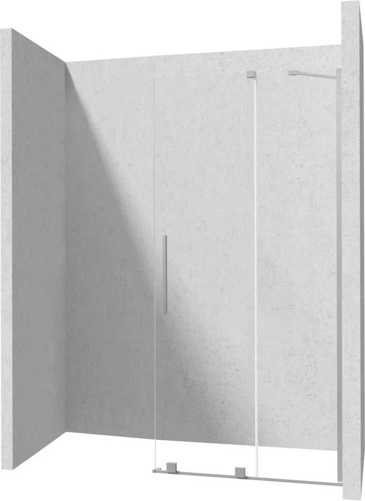 Walk-in stumdoma dušo sienelė Deante Prizma, Brushed steel, 90x195 cm