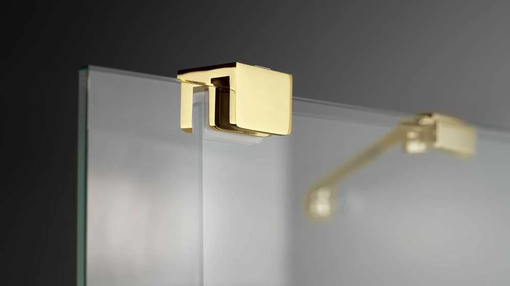 Walk-in stumdoma dušo sienelė Deante Prizma, Gold, 140x195 cm