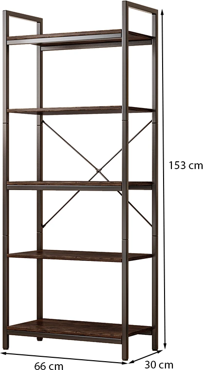 Muvu Aukšta knygų spinta svetainės mansardai 153 cm