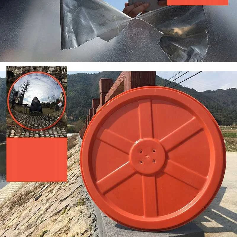 Muvu 30 cm (300 mm) skersmens nesudužantis sferinis veidrodis, skirtas parduotuvėms ir sandėliams