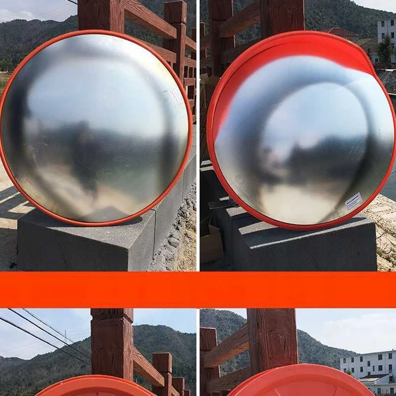 Muvu 30 cm (300 mm) skersmens nesudužantis sferinis veidrodis, skirtas parduotuvėms ir sandėliams