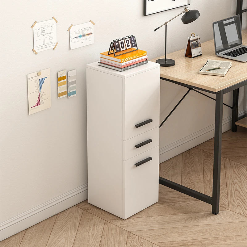 Muvu Balta loft stiliaus knygų spinta su stalčiumi, praktiška ir erdvi, 85 cm