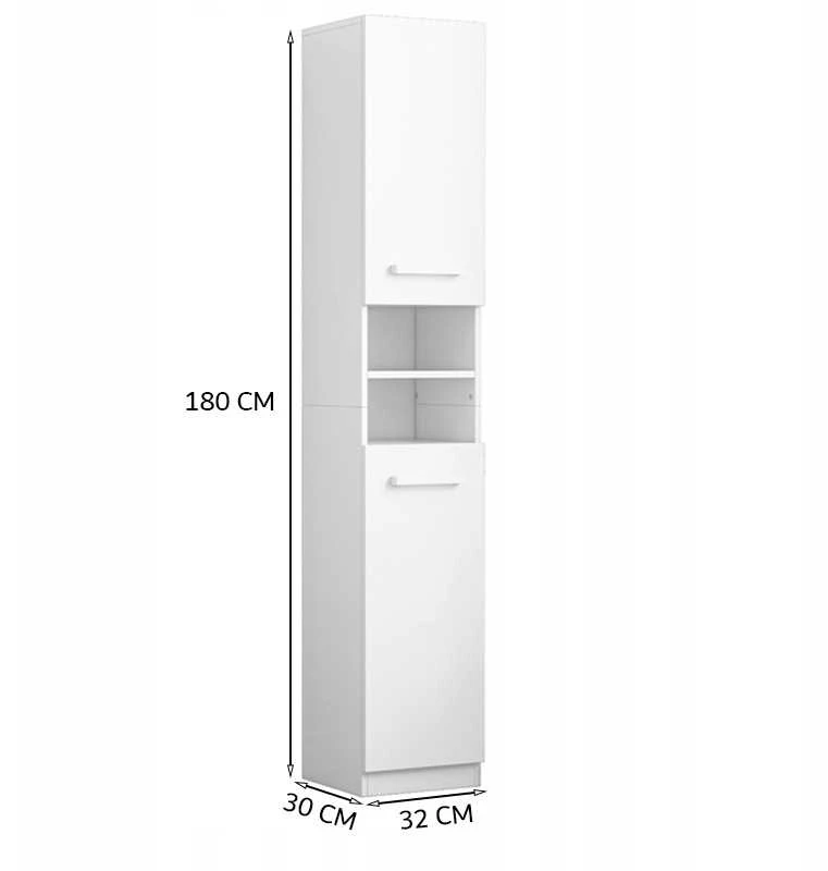 Muvu Balta moderni aukšta loft stiliaus knygų spinta, 180 cm