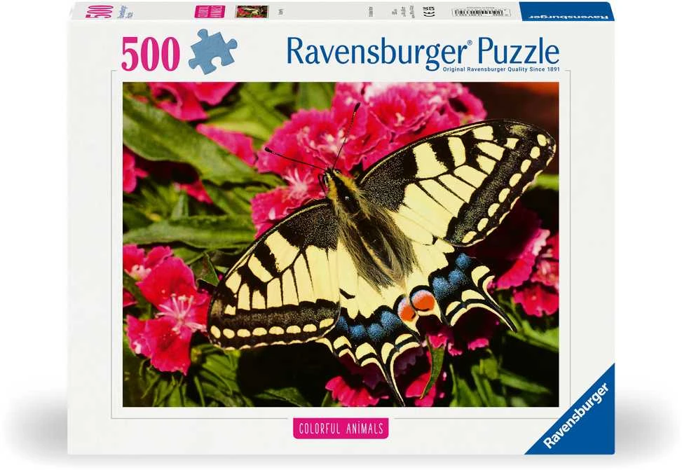 Ravensburger Dėlionė 500 detalių Spalvingas drugelis