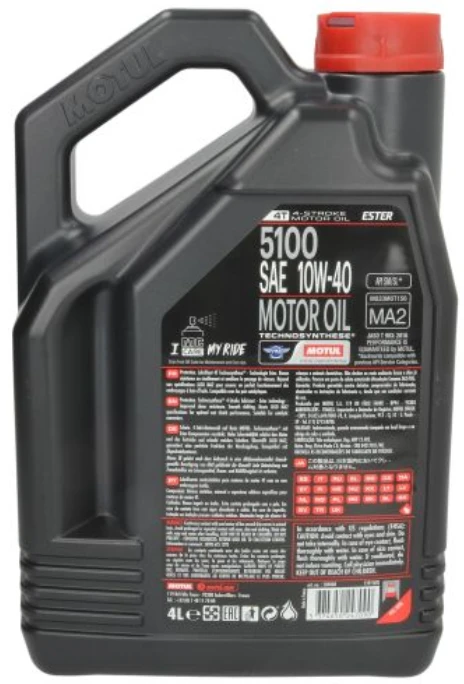 Alyva MOTUL 5100 10W40 Pusiau sintetinė - 4T - 4L