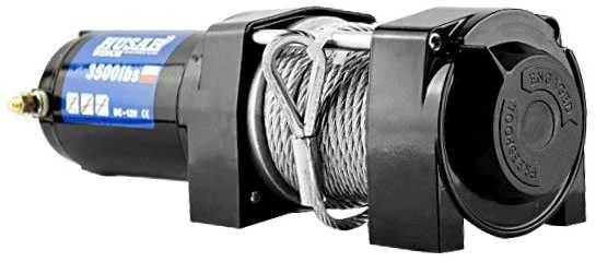 ATV Gervė HUSAR WINCH 3500lbs 1588kg PLIENINIS TROSAS