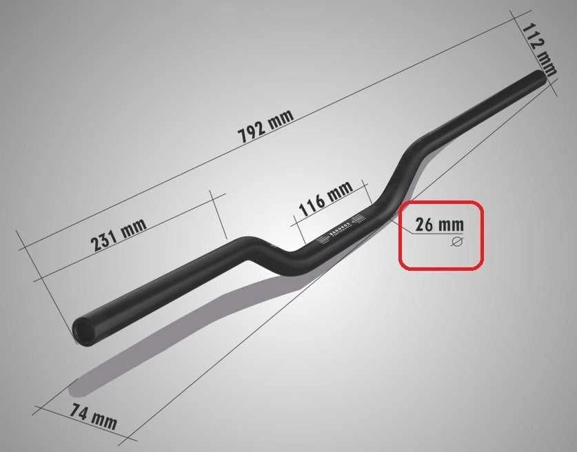 Bagoros Perf Universalus sportinis vairas Ø 26-28mm (Šoninės dalys 22mm storio) BAGOROS