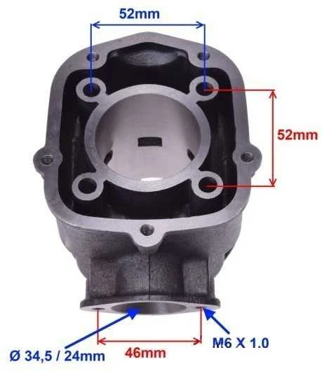Cilindro komplektas MaxTuned DERBI D50B0 (nuo 06m) 70cc / Ø47 / PIN Ø12 EURO3