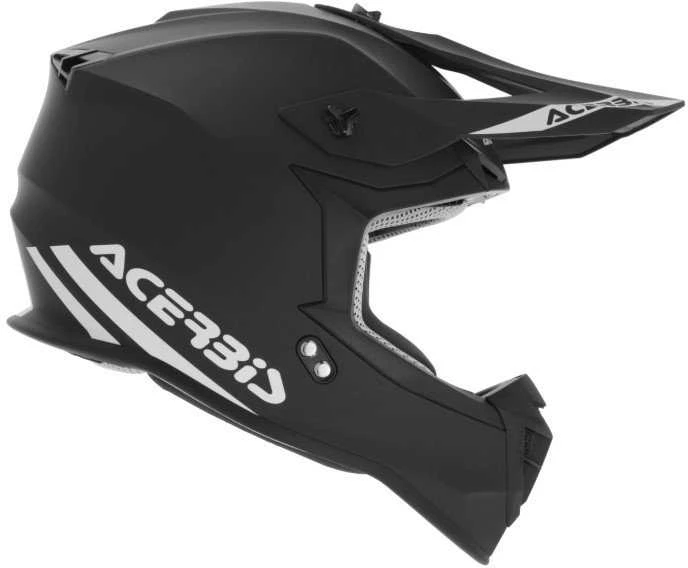 Krosinis šalmas ACERBIS LINEAR SOLID Juodas