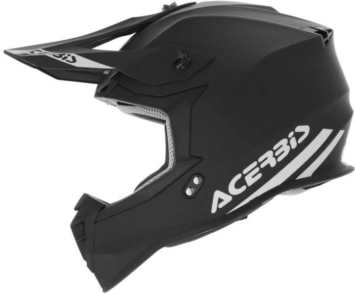 Krosinis šalmas ACERBIS LINEAR SOLID Juodas