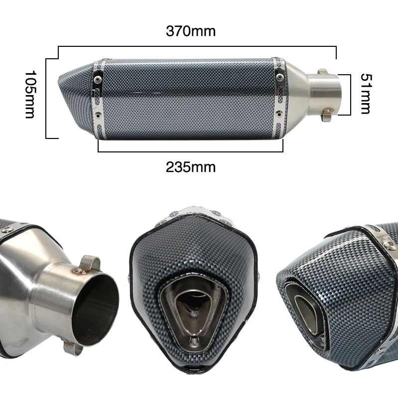 Maxtuned Duslintuvas UNIVERSALUS (ilgis 370mm) Ø 51-36mm
