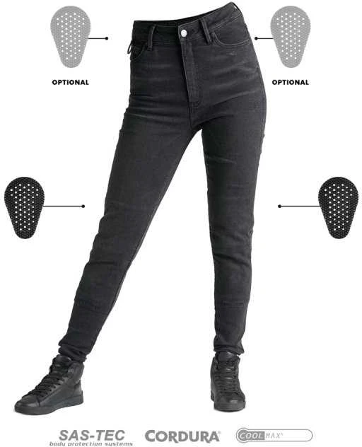 Moteriški džinsai PANDO MOTO KUSARI COR 01 Skinny-Fit Cordura
